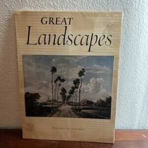 Abrams Art Book "Great Landscapes" Beaverbrook Newspapers Ltd. London 16 Prints
